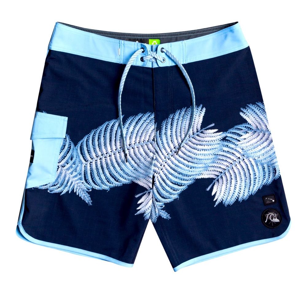 Quiksilver SurfSilk Hawaii Scallop 19" Boardshorts size 34
